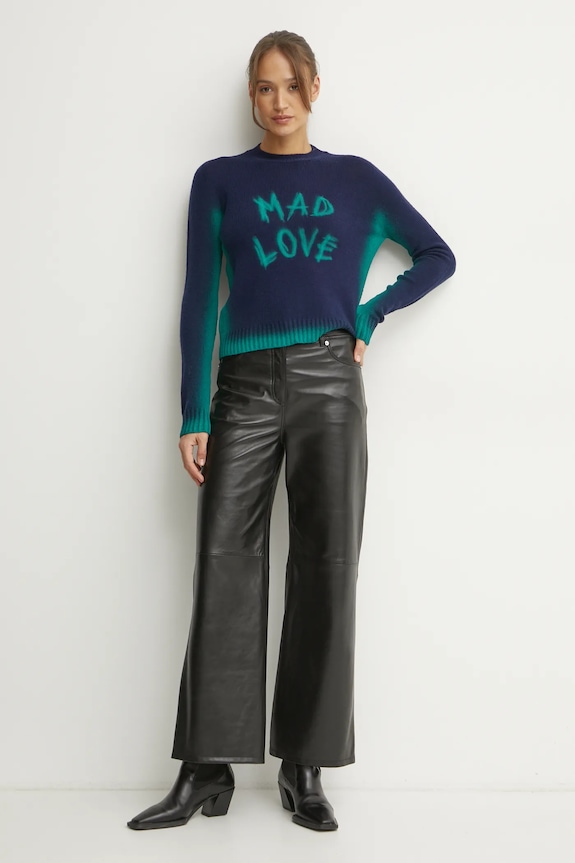 MAX&Co. sweter z domieszką wełny 2518361021200 granatowy SS25
