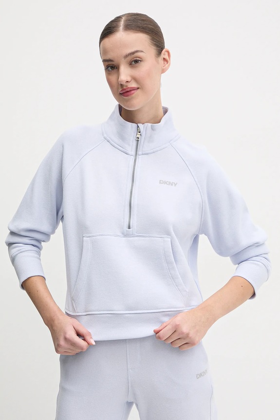 Dkny bluza aplikacja niebieski DP5T9993