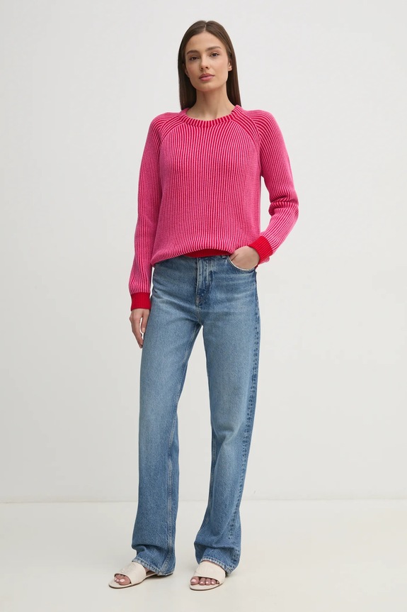 Pepe Jeans sweter bawełniany PALMA PL702269 różowy SS25
