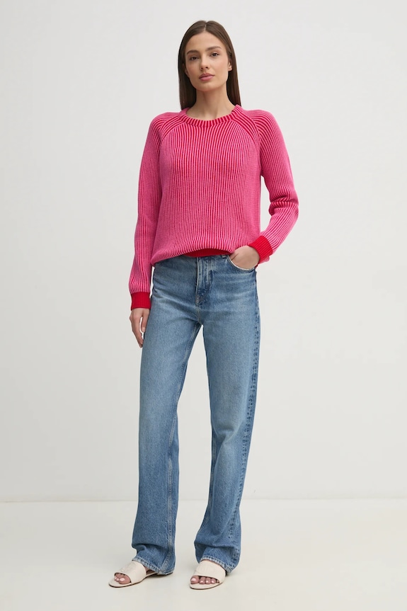 Pepe Jeans sweter bawełniany PALMA PL702269 różowy SS25