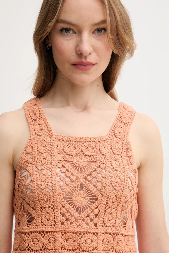 Pepe Jeans top OLIVE pomarańczowy PL702291