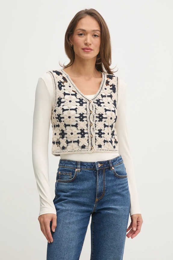 Pepe Jeans vesta OLIVIA uni bej PL702292