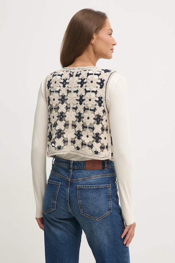 Îmbrăcăminte Pepe Jeans vesta OLIVIA PL702292 bej