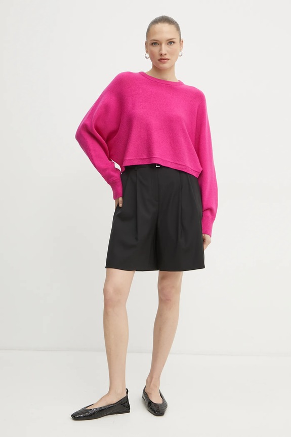 MICHAEL Michael Kors sweter wełniany MR5612KF2G różowy SS25