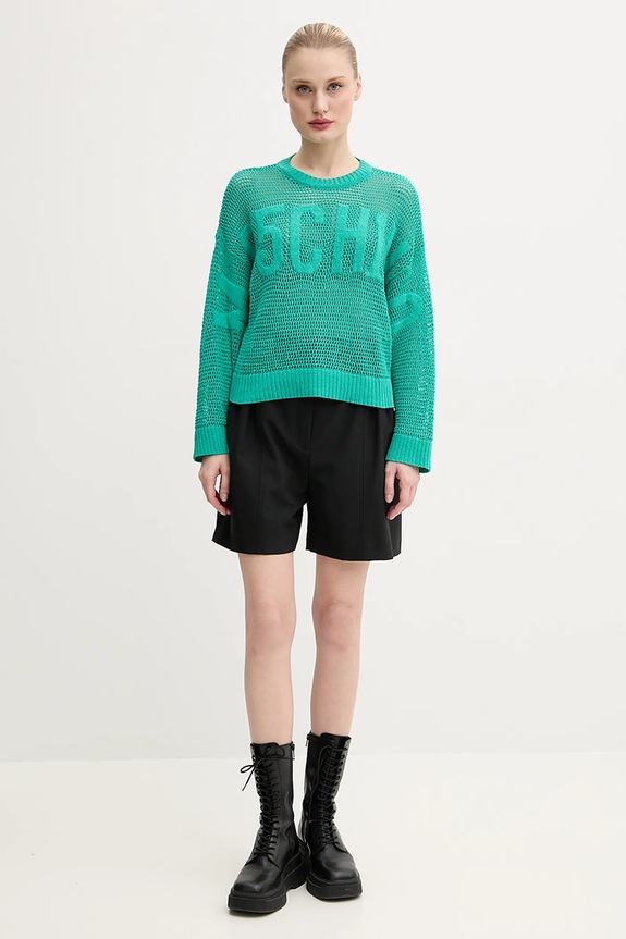 Moschino Jeans sweter 0903.3701 zielony SS25