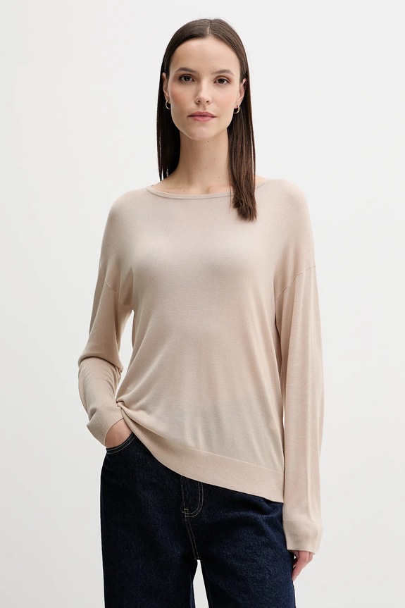 Πουλόβερ United Colors of Benetton μπεζ 103VD10AV