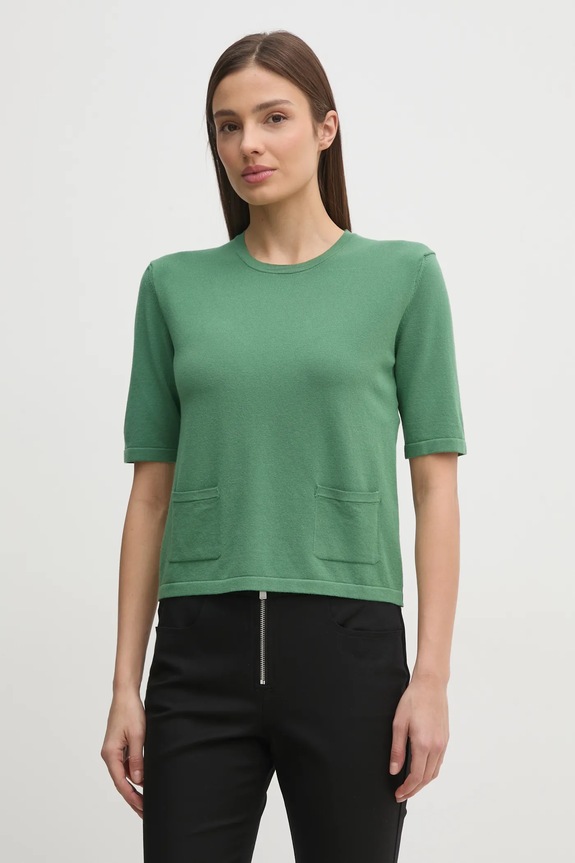 Pulover United Colors of Benetton Tanka zelena 104HD10CI