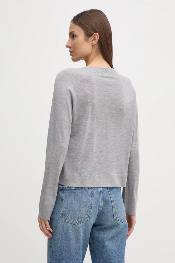 Îmbrăcăminte United Colors of Benetton cardigan din lana 11AHD604R gri