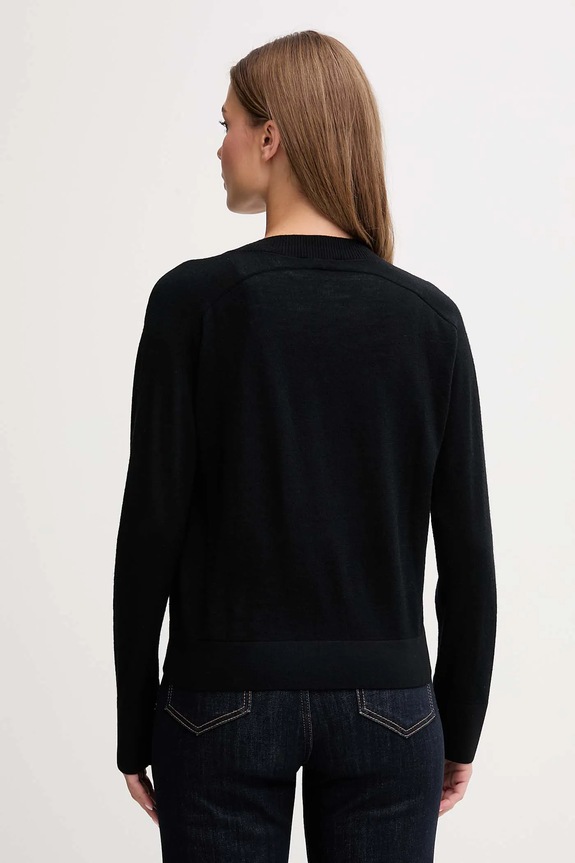 Îmbrăcăminte United Colors of Benetton cardigan din lână 11AHD604R negru