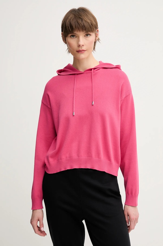 United Colors of Benetton maglione in cotone a maglia fine rosa 1294D203T
