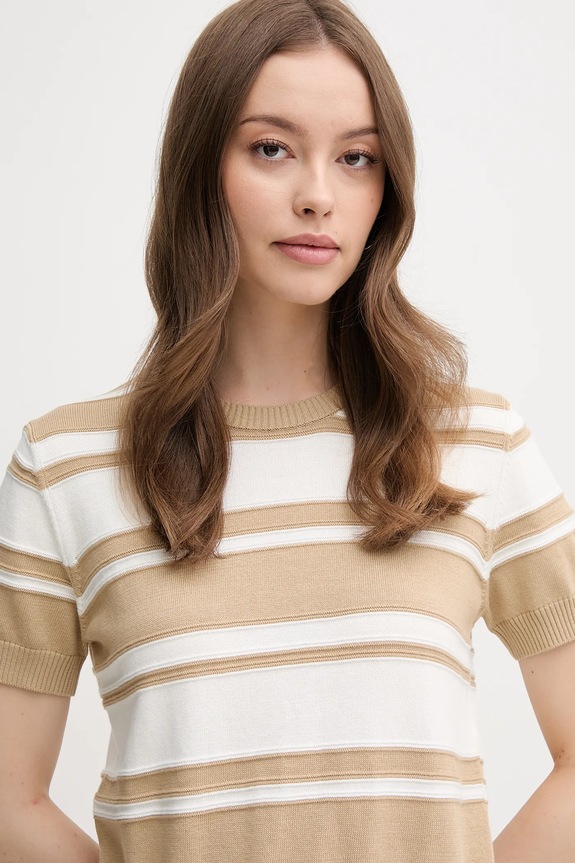 Бавовняний светр United Colors of Benetton бежевий 1294E10D0