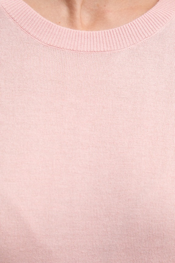 United Colors of Benetton pulover din amestec de mătase 1ZRED10CP roz