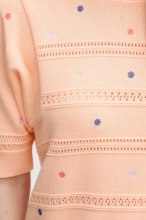 Βαμβακερό πουλόβερ United Colors of Benetton 10C1E10DO πορτοκαλί