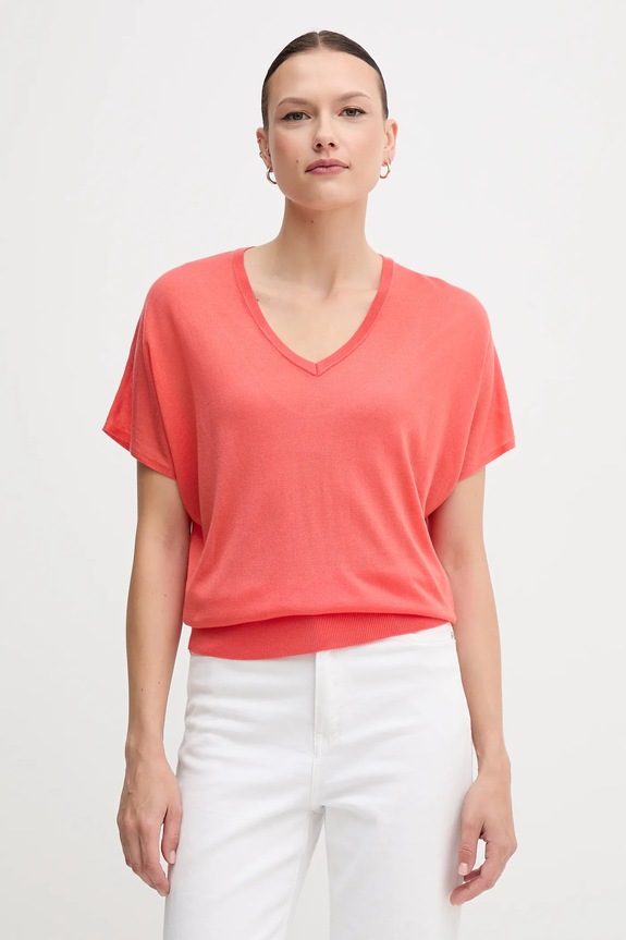 Μπλουζάκι United Colors of Benetton άλλο πορτοκαλί 103VD402U