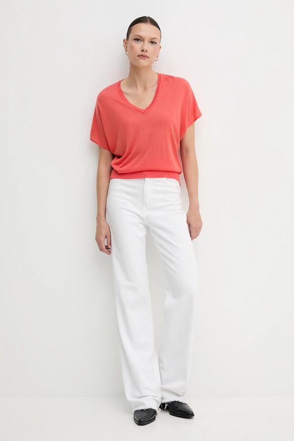 Μπλουζάκι United Colors of Benetton 103VD402U πορτοκαλί SS25