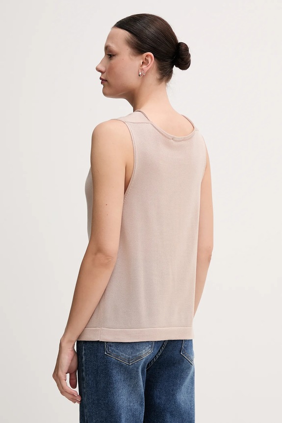 Ruházat United Colors of Benetton top 123VD10DD bézs