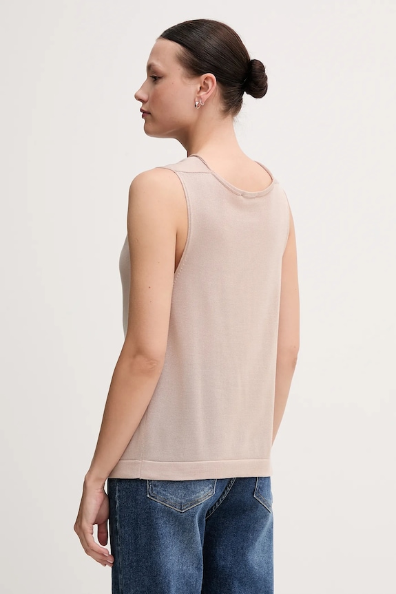 Ruházat United Colors of Benetton top 123VD10DD bézs