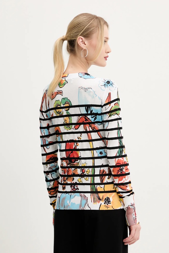 Oblačila Pulover Desigual LEKNES 25SWJF21 bela