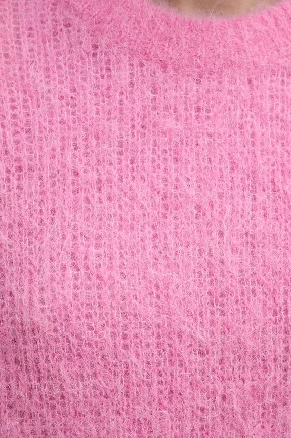 American Vintage sweter wełniany różowy BYM18CE25