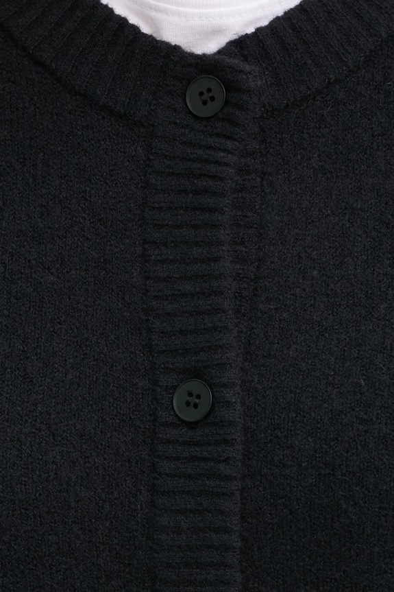 American Vintage kardigan z domieszką wełny DAM19EE25 czarny