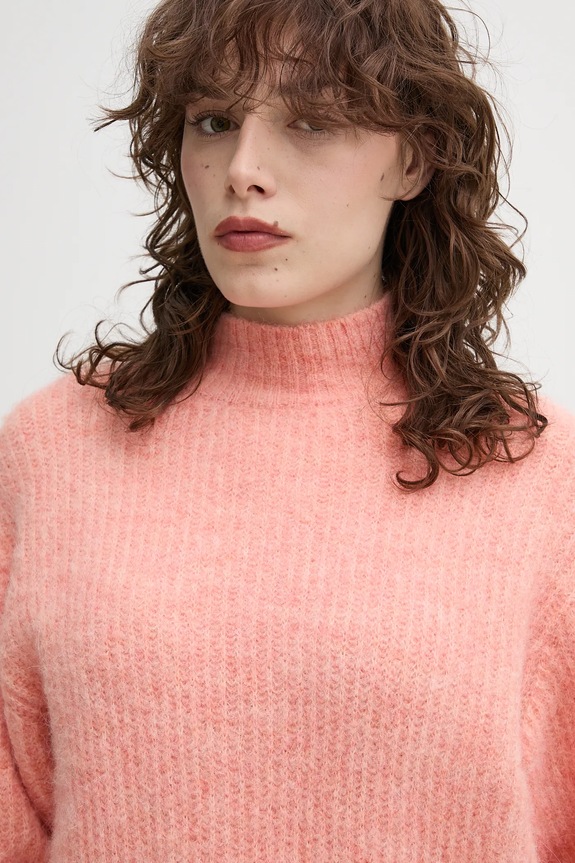 Πουλόβερ με προσθήκη μαλλιού American Vintage πορτοκαλί EAST18QE25