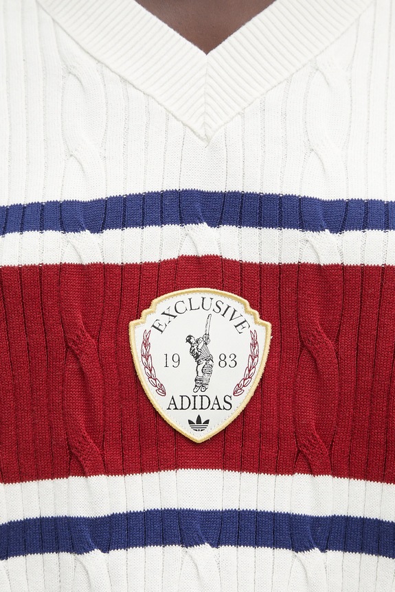 Бавовняна жилетка adidas Originals Retro KA4393 бежевий