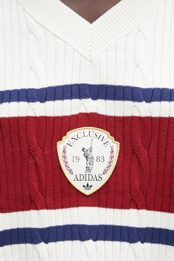 Бавовняна жилетка adidas Originals Retro KA4393 бежевий