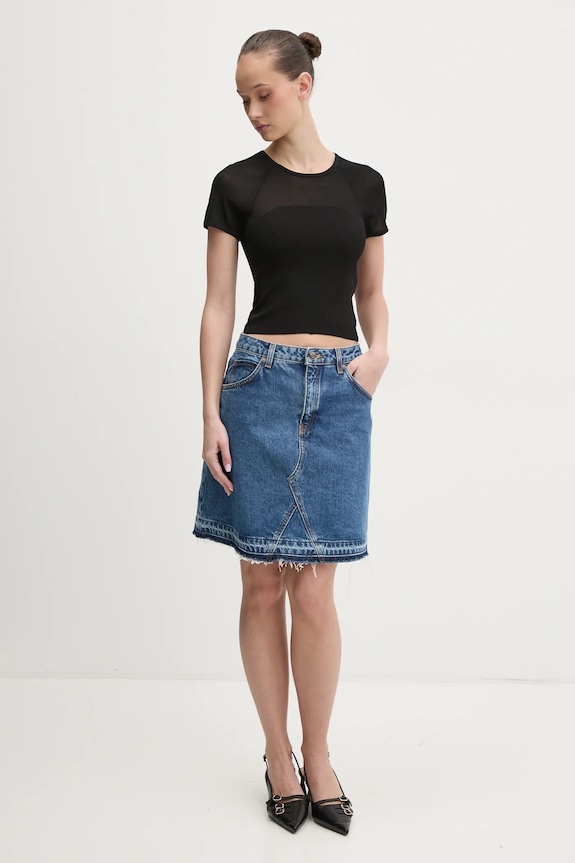 HUGO bluzka 50538232 czarny SS25