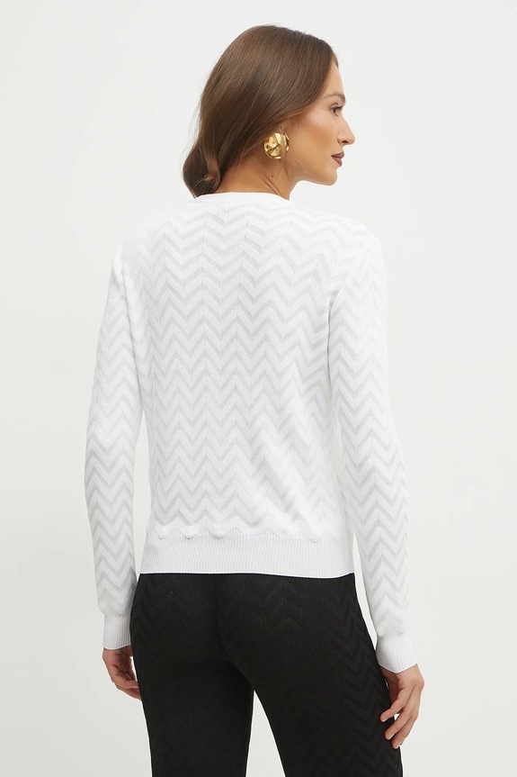 Îmbrăcăminte Missoni pulover DS25SN09.BK044U alb
