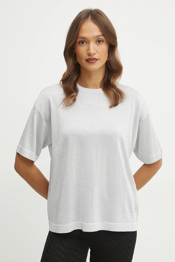 Pulover Missoni okrugli siva DS25SN0H.BK045A