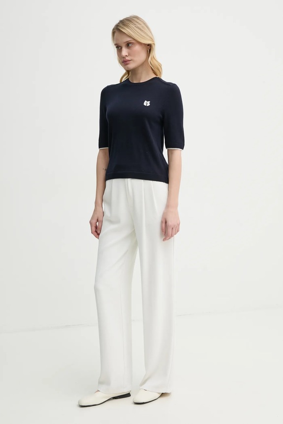 Vuneni pulover BA&SH JUMPER 1E25BREN mornarsko plava SS25