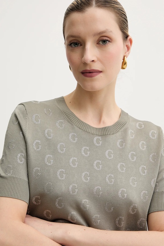 Tričko Guess JASMINE zelená W5GR05.Z3D60