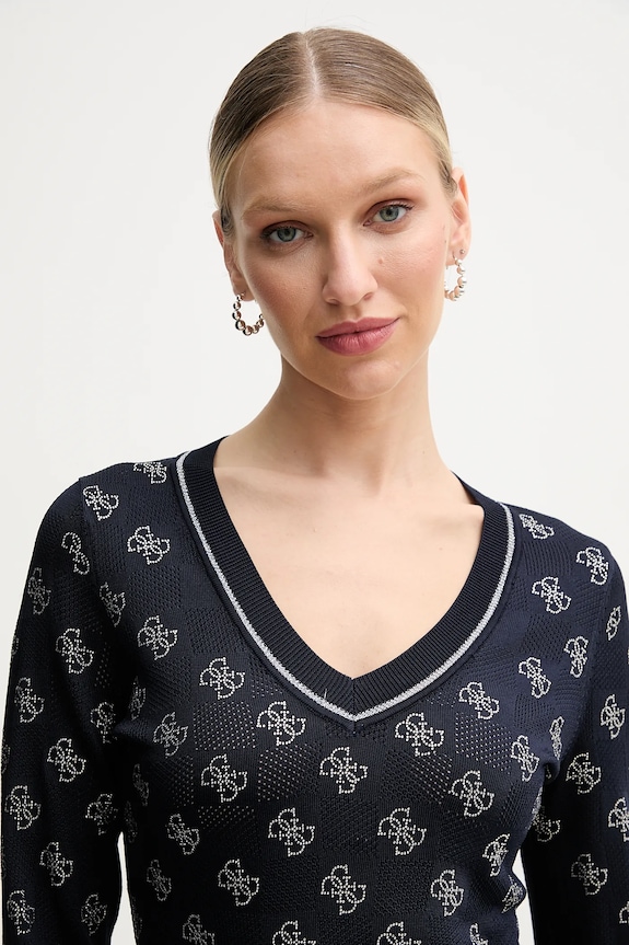 Guess pulóver ROSIE sötétkék W5GR07.Z3D60