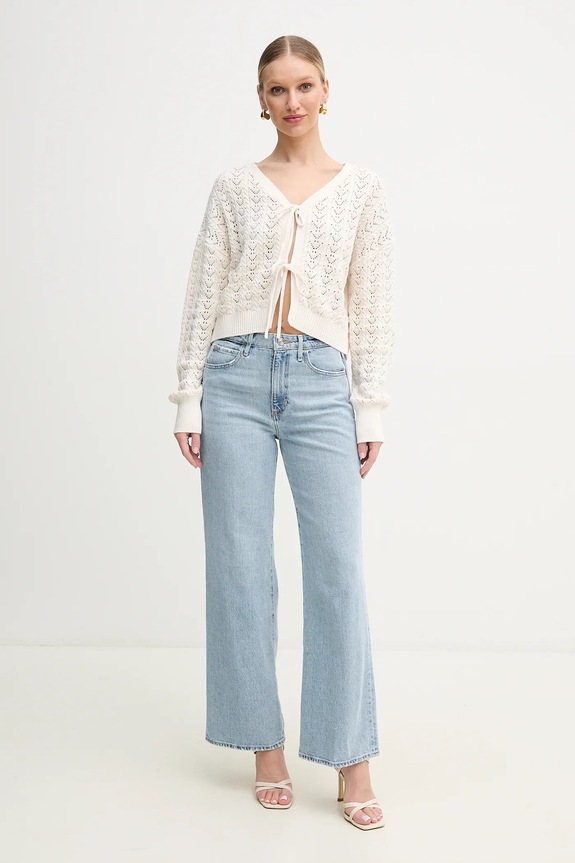 Бавовняний кардиган Guess RUTH W5GR43.Z3C71 бежевий SS25