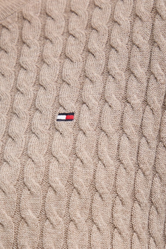 Tommy Hilfiger sweter bawełniany WW0WW44993 beżowy