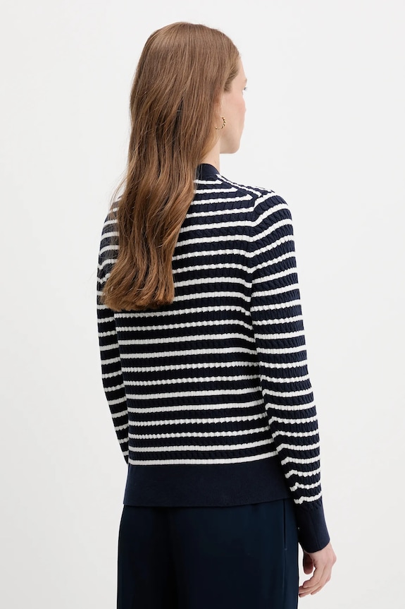 Ρούχα Βαμβακερό πουλόβερ Tommy Hilfiger WW0WW44993 σκούρο μπλε