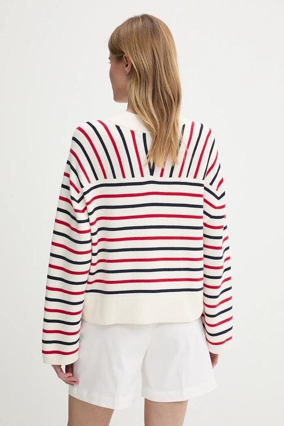 Ruházat Tommy Hilfiger pamut pulóver WW0WW45401 bézs
