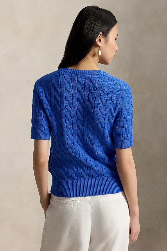 Polo Ralph Lauren kardigan damski bawełniany 211966720 niebieski SS26