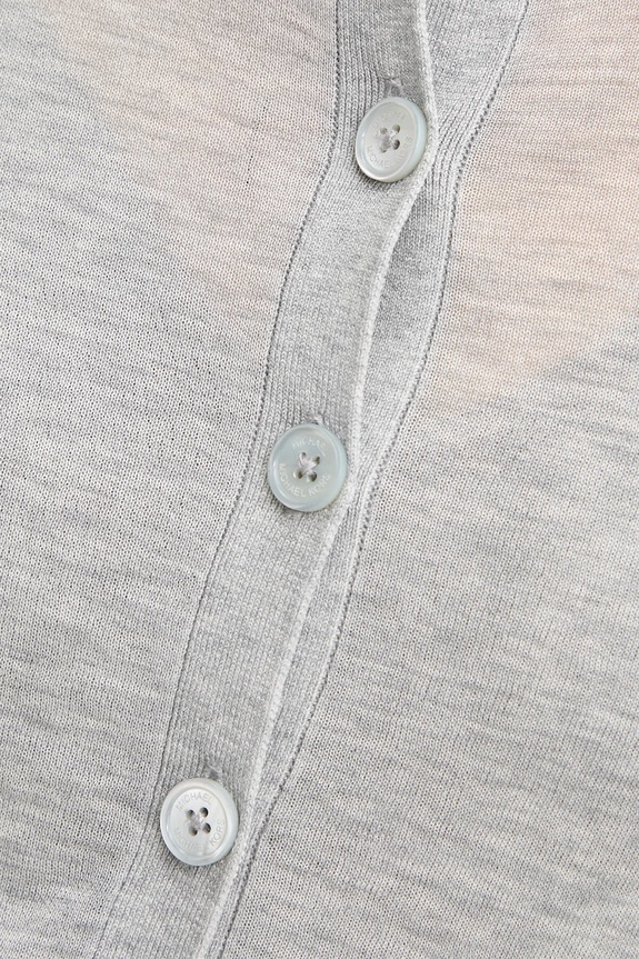 MICHAEL Michael Kors kardigan z domieszką jedwabiu MS5615MGW2 szary