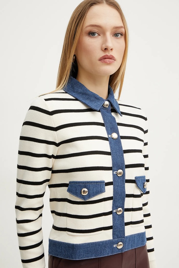 Morgan pamut kardigán MNAKI bézs MNAKI