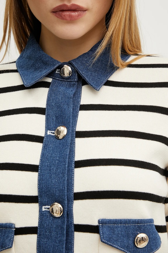 Morgan pamut kardigán MNAKI MNAKI bézs