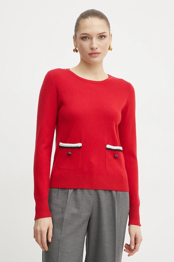 Morgan sweter MGALON pozostałe czerwony MGALON