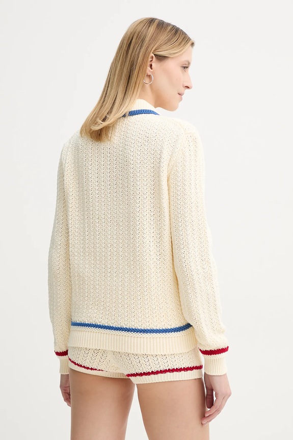 Ruházat Bally pamut kardigán WKN09B bézs