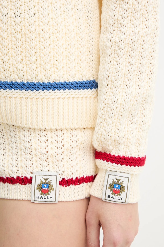 Bally pamut kardigán WKN09B bézs