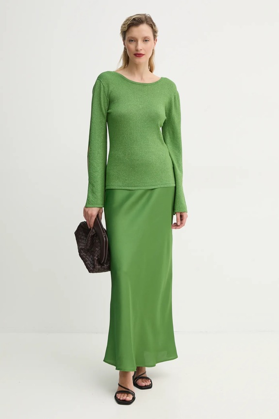 Pulover Bruuns Bazaar BBW4331 zelena SS25