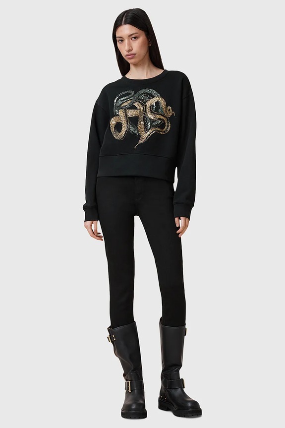 AllSaints bluza SLITHA W045JC negru