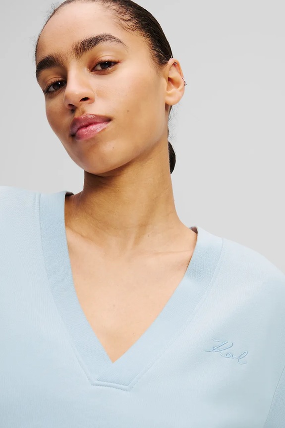 Odzież Karl Lagerfeld bluza A2W20038 niebieski