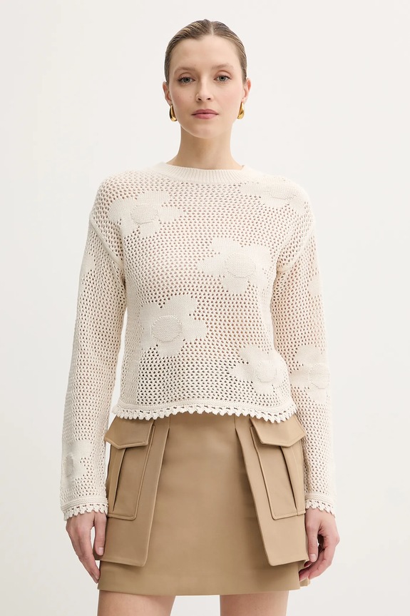 Bombažen pulover MRINGA Tanka bež MRINGA