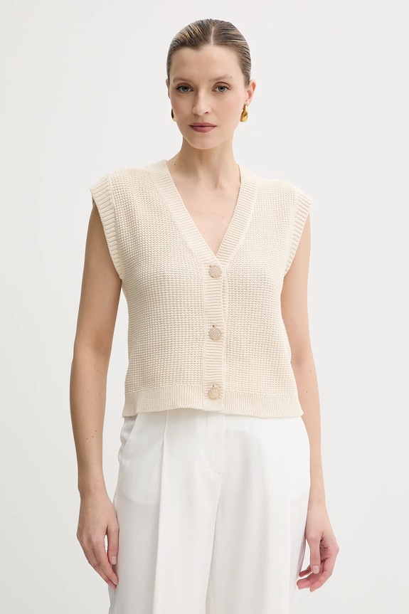 Morgan kamizelka bawełniana MROAD bawełna beżowy MROAD