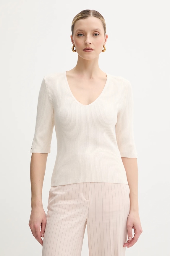 Morgan tricou MCHAMPI uni bej MCHAMPI